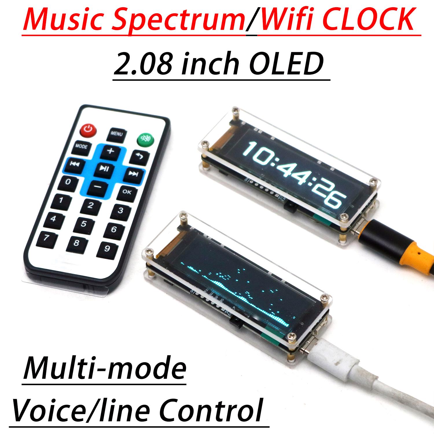 Audio Music Apps - Relógio WiFi com Espectro de Música