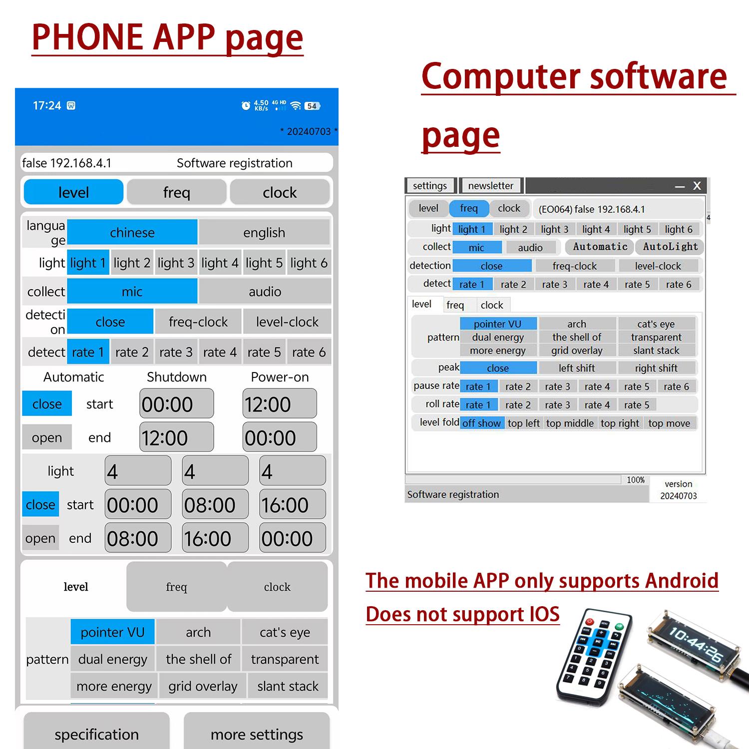 Relógio WiFi com Espectro de M - Audio Music Apps avaliação e preço