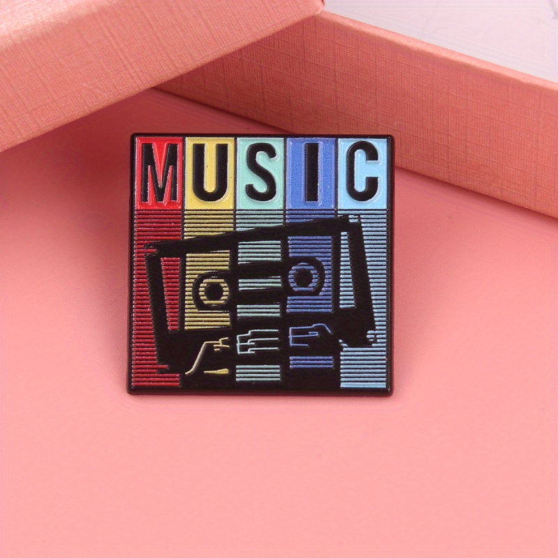 Retro Remix Music Pin - Tipogr - Audio Music Remix avaliação e preço